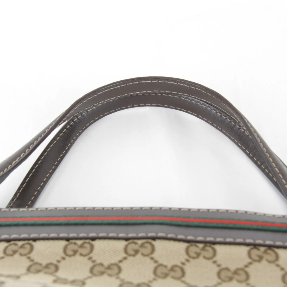 GUCCI Authentic Brown Leather Tote Bag - Picture 9 of 15